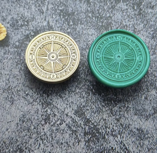 Siegelstempel Kompass fein