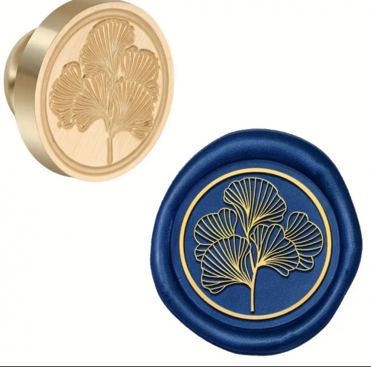 Siegelstempel Ginkgoblätter