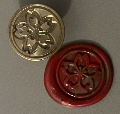 Siegelstempel Hibiskusblüte