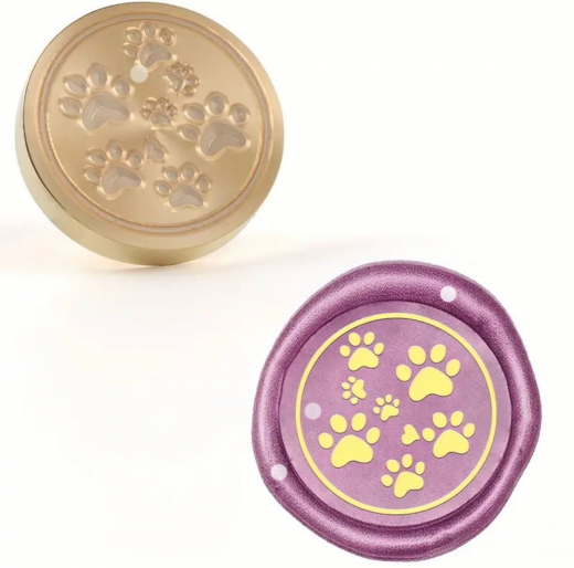 Siegelstempel Pfoten klein und groß