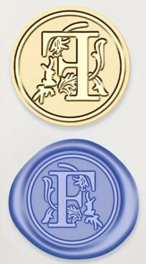 Siegelstempel Buchstabe F