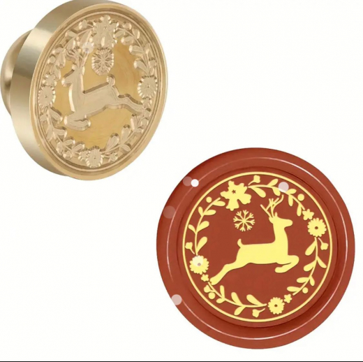 Siegelstempel springendes Rentier