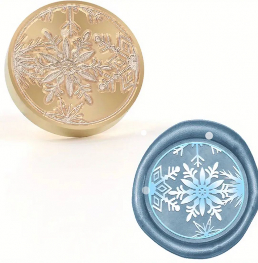 Siegelstempel Schneeflocken verschiedene Arten