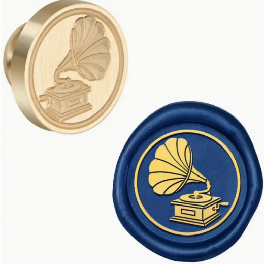 Siegelstempel Plattenspieler