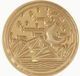 Siegelstempel Mond, Sternenhimmel und Berge