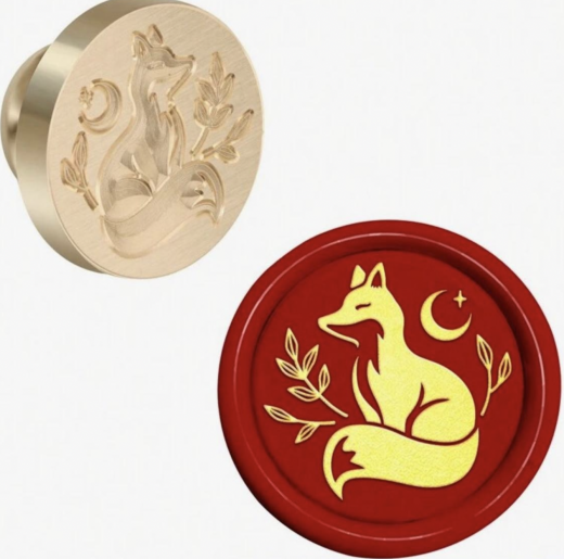 Siegelstempel Fuchs im Gras