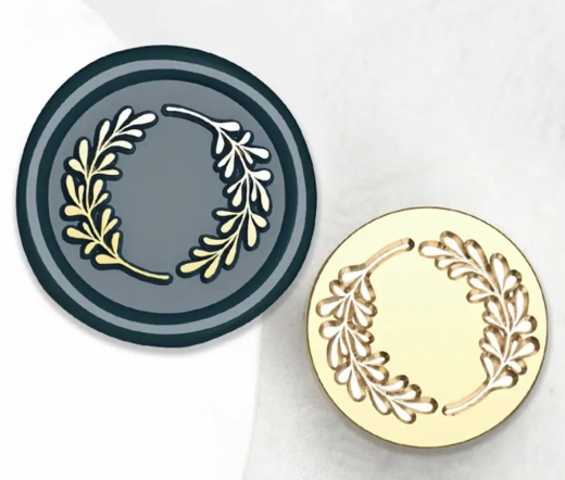 Siegelstempel Strauchkranz