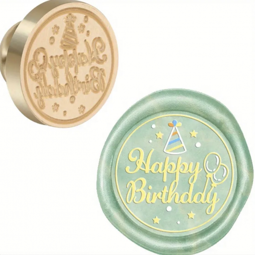 Siegelstempel HappyBirthday Party