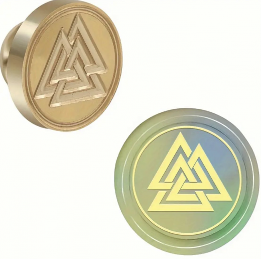 Siegelstempel Valknut Nordisches Wikinger Münzenzeichen