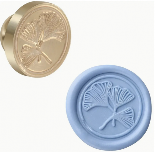 Siegelstempel Ginkgoblatt