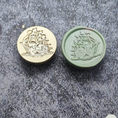 Siegelstempel Segelschiff