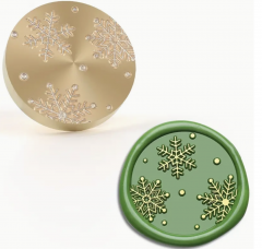 Siegelstempel Schneeflocken fein