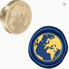Siegelstempel Weltkugel