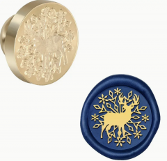 Siegelstempel Hirsch im Schnee