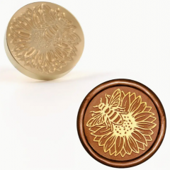 Siegelstempel Biene auf der Blume