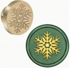 Siegelstempel Schneeflockenstern grob