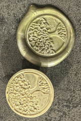 Siegelstempel Lebensbaum umkreist