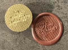 Siegelstempel Happy Wedding