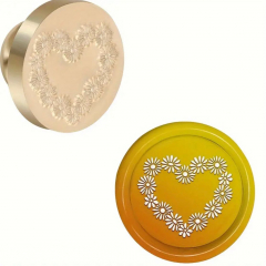 Siegelstempel Blumenherzgirlande