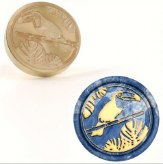 Siegelstempel Kakadu auf dem Ast