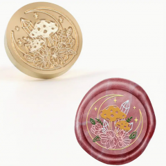 Siegelstempel Pilz auf Mond