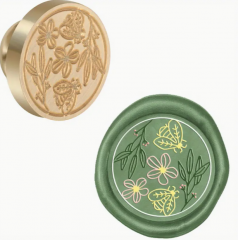 Siegelstempel Bienen und Blumen