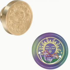 Siegelstempel Pilze und Sonne