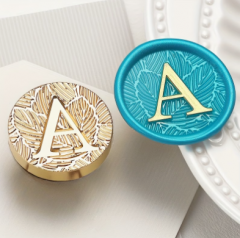 Siegelstempel Buchstabe A Blattstruktur