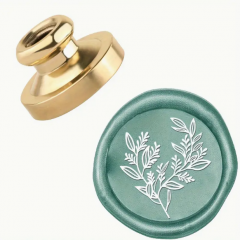 Siegelstempel Eukalyptusblatt