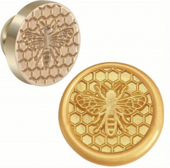 Siegelstempel Biene in der Wabe